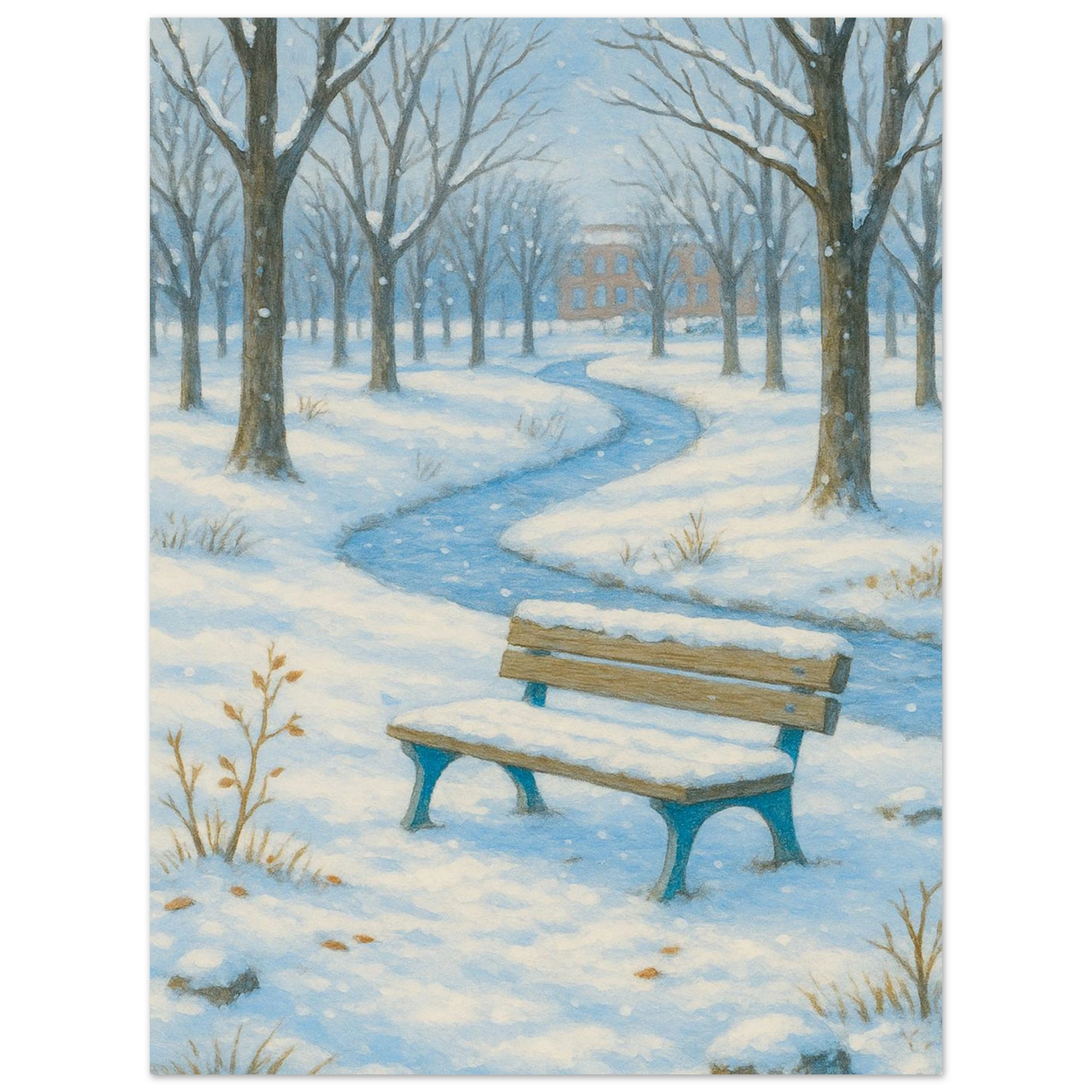 Carte Givrali EX sur fond glacé avec flocons de neige et motifs hivernaux.
